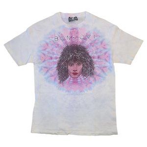 Vintage 1990s Bon Jovi Symmetria Tie-Dye Shirt